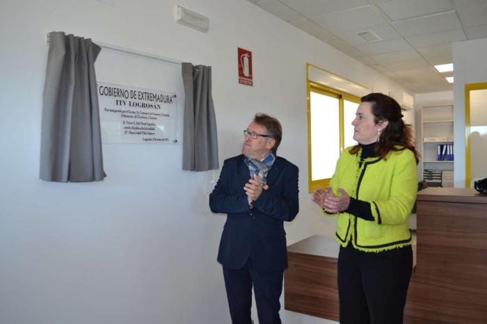 El consejero de Fomento inaugura la ITV de Logrosán que da servicio a 28.000 habitantes de 16 municipios