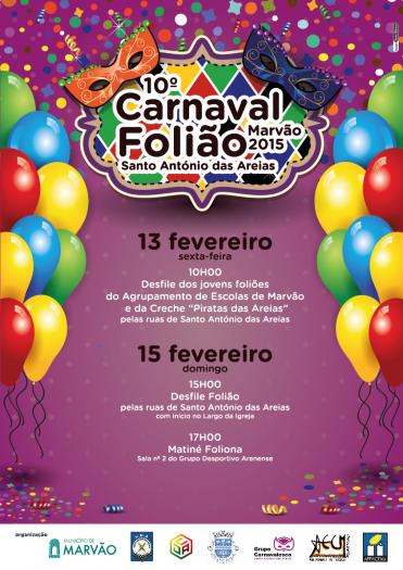 Marvão anima a los ciudadanos a vivir el X Carnaval Foliao en Santo António das Areias