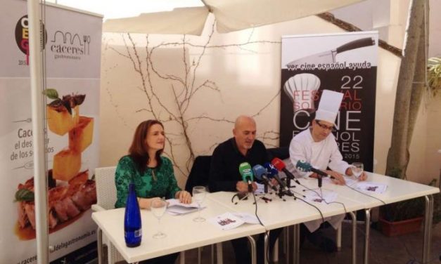 El Festival Solidario de Cine Español de Cáceres une el séptimo arte con la gastronomía