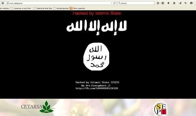 El Estado Islámico piratea la página web oficial de la compañía española de tabaco, Cetarsa