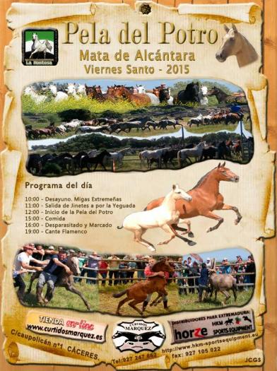 La localidad de Mata de Alcátara se prepara para celebrar la Pela del Potro este Viernes Santo