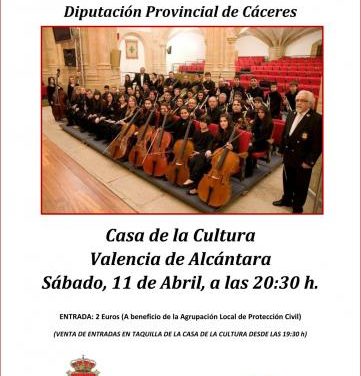 La Banda Sinfónica de Cáceres ofrecerá este sábado un concierto benéfico en Valencia de Alcántara