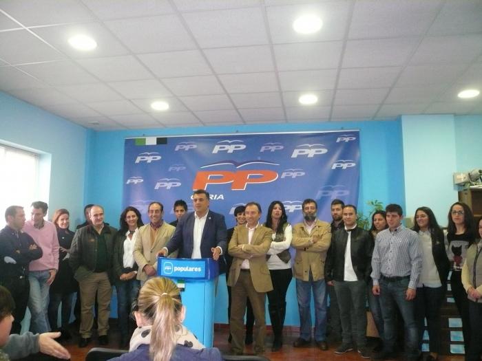 El PP de Coria presenta su lista electoral con un cincuenta por ciento de candidatos nuevos