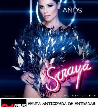 Soraya Arnelas celebrará el primer concierto de su gira «10 años» en Valencia de Alcántara