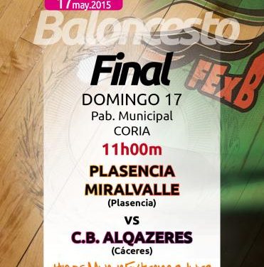 Coria acogerá  las fases finales del Trofeo Diputación de Cáceres de Baloncesto 2015 este fin de semana
