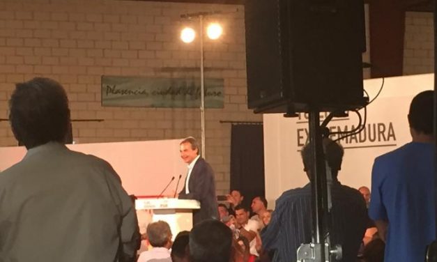 Zapatero reitera en Plasencia la importancia de la «primera campaña electoral libre de terrorismo»