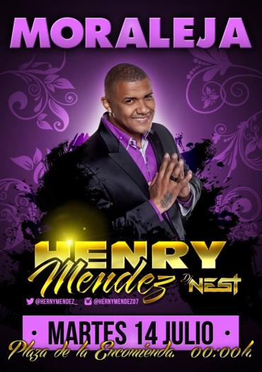 El latino Henry Méndez actuará gratis en concierto en la Plaza de la Encomienda de Moraleja el 14 de julio