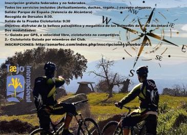 Una ruta cicloturista propone a los participantes conocer el conjunto dolménico de Valencia de Alcántara