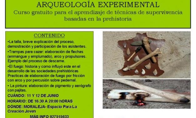 Moraleja propone a los vecinos conocer la prehistoria de la mano de la arqueología experimental