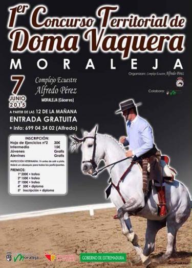 El I Concurso Territorial de Doma Vaquera de Moraleja repartirá más de 500 euros en premios