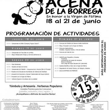 La Aceña de la Borrega celebra este fin de semana las fiestas en honor a la Virgen de Fátima