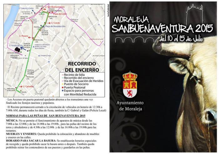 El Ayuntamiento de Moraleja repartirá más de 5.000 folletos sobre los encierros de San Buenaventura