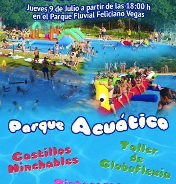 El parque Feliciano Vegas de Moraleja acogerá este jueves actividades acuáticas para los más pequeños
