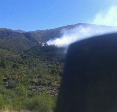 El Ayuntamiento de Gata confirma que el incendio afecta a cerca de cien hectáreas de pino y matorral