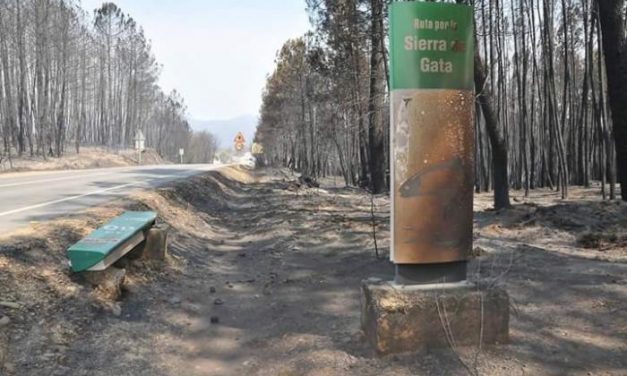 El fuego de Sierra de Gata amenaza Cilleros, Villamiel y Trevejo y arrasa cerca de 10.000 hectáreas