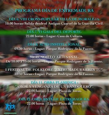 Moraleja apuesta por el deporte, el teatro y el folklore en la celebración del Día de Extremadura