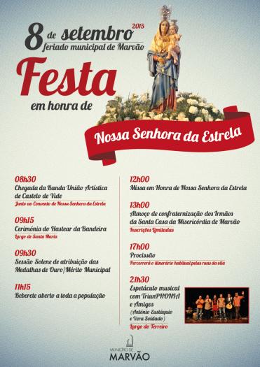 El concejo luso de Marvão celebra el próximo martes las fiestas en honor a la Virgen de la Estrella