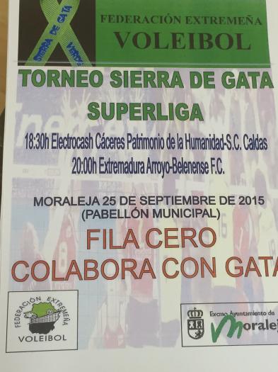 Moraleja acogerá este viernes el Torneo Sierra de Gata Superliga de Voleibol a favor de los afectados por el fuego