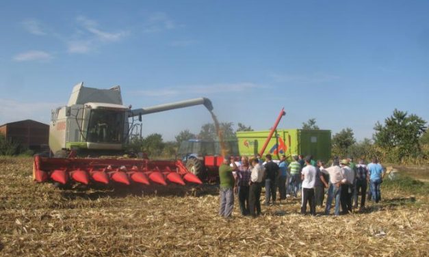 En torno a 70 agricultores participan en un campo de ensayo sobre maíz en Moraleja