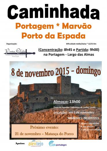 La Asociación Portus Gladi de Porto da Espada organiza una ruta senderista y una matanza popular