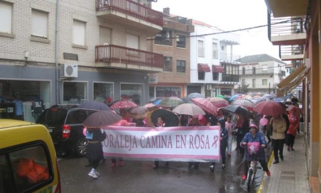 En torno a 1.000 personas se han dado cita este domingo en la Marcha Rosa de Moraleja
