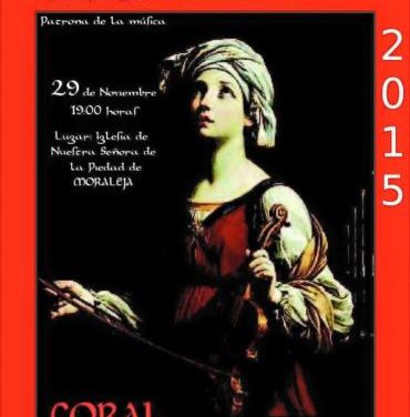 La Coral Cauriense ofrece este domingo un concierto en Moraleja en honor a Santa Cecilia