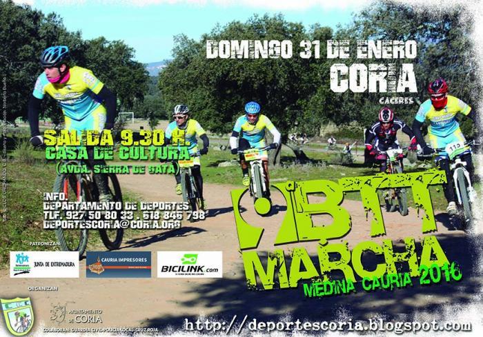 La IX Marcha BTT «Medina Cauria» reunirá a más de 250 participantes este domingo en Coria