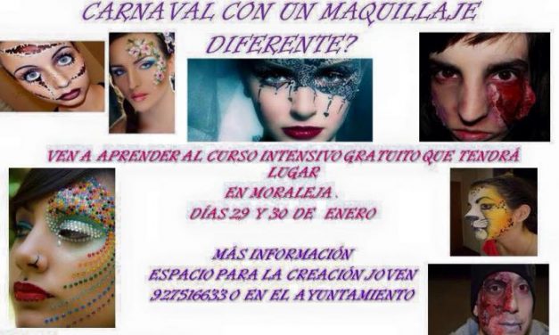 Moraleja propone a los ciudadanos un curso de maquillaje para completar sus disfraces de Carnaval