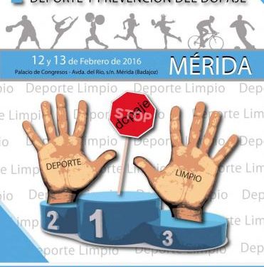 Mérida acogerá el I Congreso Nacional de Protección de la Salud en el Deporte y Prevención del Dopaje