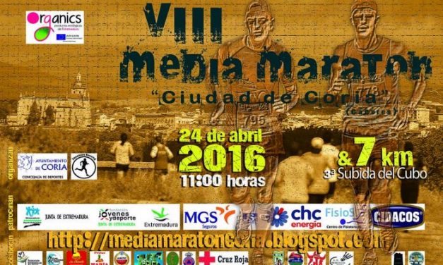 Coria celebrará el próximo 24 de abril la Media Maratón Ciudad de Coria y el Cross Urbano Subida del Cubo