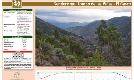 El Ayuntamiento de Coria abre el plazo de inscripción para la ruta «Lombo de Las Viñas-El Gasco»