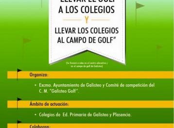 El consistorio de Galisteo pone en marcha el proyecto Educa Golf para difundir este deporte entre los escolares