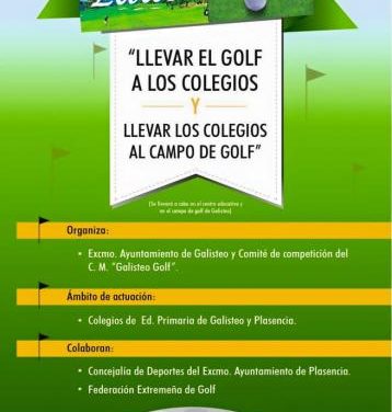 El consistorio de Galisteo pone en marcha el proyecto Educa Golf para difundir este deporte entre los escolares