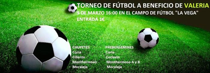 Moraleja acogerá este sábado un torneo benéfico de fútbol a favor de una niña enferma de Carcaboso