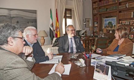Diputación  y la Universidad de Extremadura se reúnen para mejorar la raza bovina Blanca Extremeña