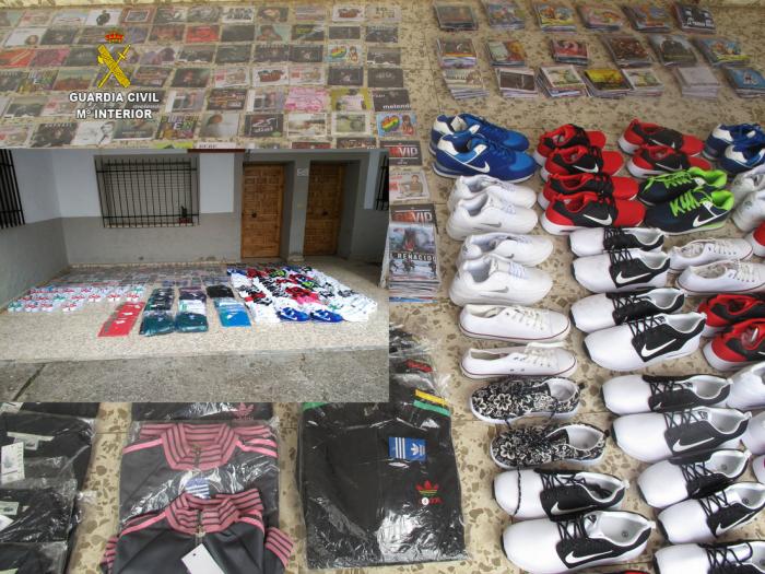 La Guardia Civil se incauta de más de 700 artículos falsificados en un mercadillo de Pinofranqueado