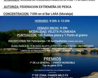 La Ribera de Gata de Moraleja acogerá la I Copa Milo de pesca en la modalidad veleta plomeada