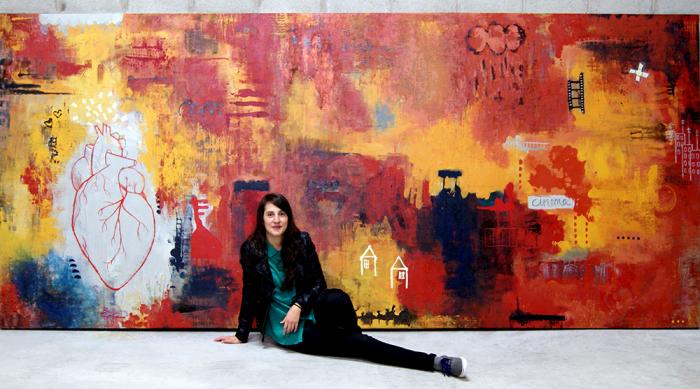 Una artista de Hervás expone su obra en la Organización Mundial de la Propiedad Intelectual en Ginebra