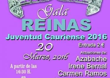 La peña Juventud Cauriense celebrará este domingo la Gala de Reinas para escoger a su representante