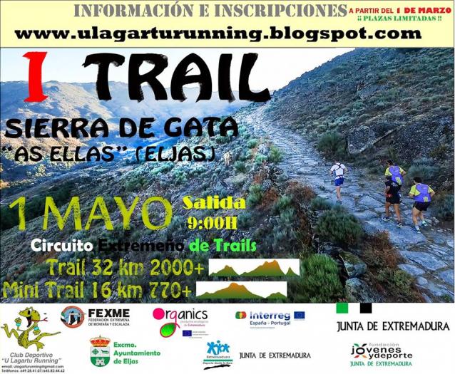 El I Trail Sierra de Gata «As Ellas» contará con dos pruebas deportivas el próximo 1 de mayo