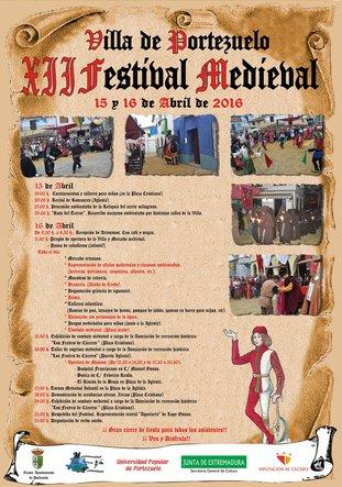 Portezuelo celebrará los días 15 y 16 el XII Festival Medieval con animación de calle y degustaciones