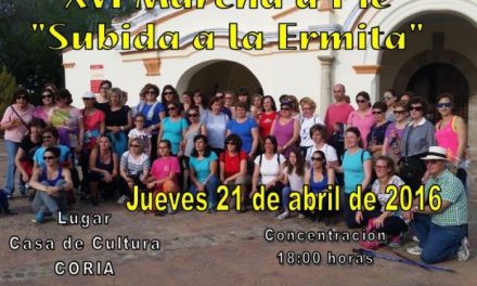 La ciudad de Coria celebrará este jueves una nueva edición de la marcha a pie «Subida a la Ermita»