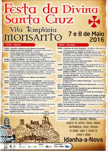 La villa lusa de Monsanto celebrará este fin de semana la fiesta templaria de la Divina Santa Cruz