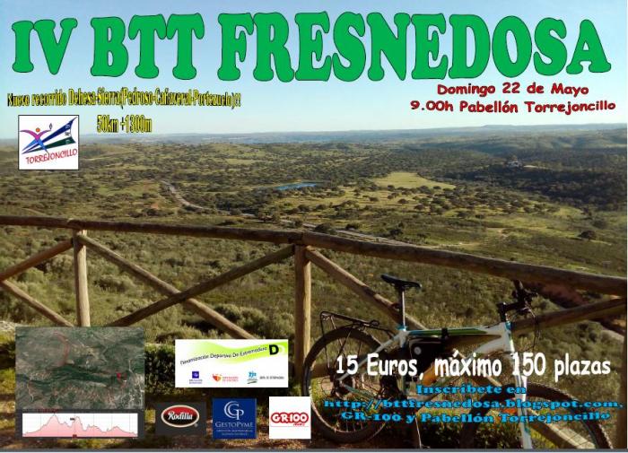 Continúa abierto el plazo de inscripción para participar el día 22 en la IV BTT Fresnedosa en Torrejoncillo