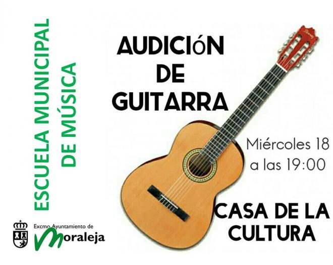 Alumnos de la Escuela de Música de Moraleja ofrecerán este miércoles un concierto de guitarra