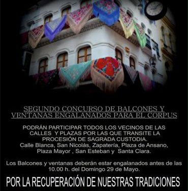 La Cofradía de la Vera Cruz de Plasencia organiza un concurso de balcones con motivo del Corpus