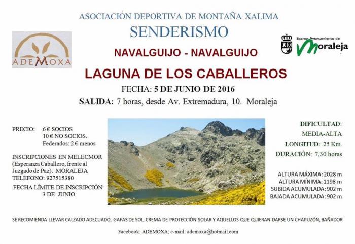 La Sierra de Gredos será el destino de la ruta senderista organizada por Ademoxa para este domingo