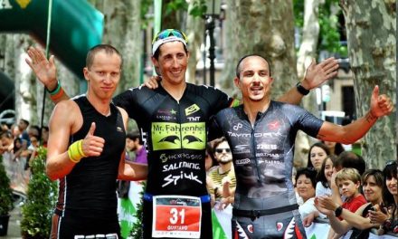 El triatleta cauriense Diego Paredes se hace con el  tercer puesto en el Bilbao Triatlon este fin de semana