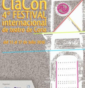 Coria acogerá del 11 al 17 de julio el IV Festival Internacional de Teatro «ClaCon»