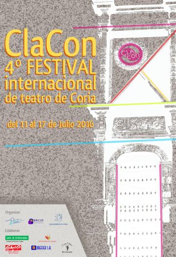 Coria acogerá del 11 al 17 de julio el IV Festival Internacional de Teatro «ClaCon»